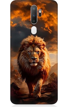 Oppo A5 2020 Uyumlu Silikon Kılıf Yırtıcı Aslan Kral Oppo A5 2020 Uyumlu Silikon Kılıf Yırtıcı Aslan Kral