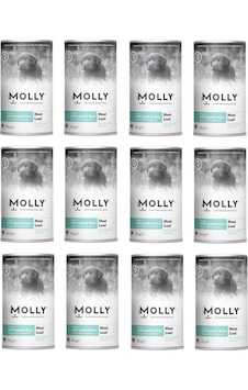Molly Kuzu Etli Ve Pirinçli Ezme Yavru Köpek Konservesi 400 G X 12 Adet