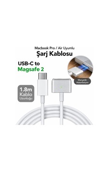 Büro Ev Ofis Cihazları İçin Typec Magsafe2 Şarj Kablosu Büro Ev Ofis Cihazları İçin Typec Magsafe2 Şarj Kablosu