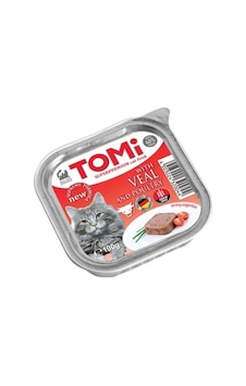 Tomi - 161 - Kedi Dana Etli Ve Kümes Hayvanlı Alüminyum Yaş Mama - Spt-gld - 100gr Pate Tomi - 161 - Kedi Dana Etli Ve Kümes Hayvanlı Alüminyum Yaş Mama - Spt-gld - 100gr Pate
