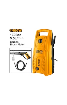 Ingco ING-HPWR14008 130 Bar 1400W Yüksek Basınçlı Yıkama Makinesi