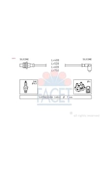 Peugeot 306 Buji Kablosu 1.8 1994-2001 Facet 48674