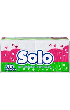 Solo Peçete 200'lü 12 Paket Solo Peçete 200'lü 12 Paket