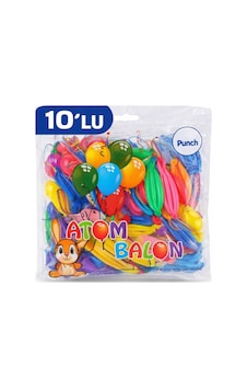 Renkli Atom Balon Punch Balon Lastik İpli Parti Balonu 10 Adet Resimdeki Renkli Atom Balon Punch Balon Lastik İpli Parti Balonu 10 Adet Resimdeki