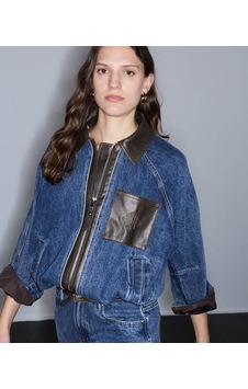 İpekyol Kumaş Mix Denim İndigo Kadın Ceket Iw6260005124
