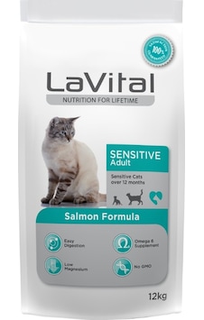 Lavital Sensitive Hassas Somonlu Yetişkin Kedi Maması 12 Kg Lavital Sensitive Hassas Somonlu Yetişkin Kedi Maması 12 Kg