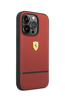 Apple iPhone Uyumlu 14 Pro Max Kılıf Ferrari Lisanslı Deri Delikli Ve Çizgili Dizayn Kapak Apple iPhone Uyumlu 14 Pro Max Kılıf Ferrari Lisanslı Deri Delikli Ve Çizgili Dizayn Kapak