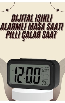 Dijital Masa Saati Termometreli Takvim Çalar Saat Led Ekran Pilli Diğer Dijital Masa Saati Termometreli Takvim Çalar Saat Led Ekran Pilli Diğer