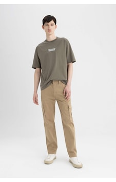 DeFacto Gabardin Pantolon Kargo Cepli Düz Paça B6366AX24SPBG220 Bej DeFacto Gabardin Pantolon Kargo Cepli Düz Paça B6366AX24SPBG220 Bej
