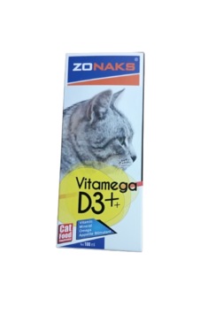 Zonaks Kediler İçin D3 ve Omega 3-6-9 Vitamin 100 ML