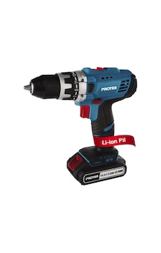 Proter PST 418 SL 18V 2 Ah Li-ion Çift Akülü Matkap Vidalama Proter PST 418 SL 18V 2 Ah Li-ion Çift Akülü Matkap Vidalama
