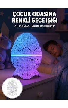 Northcity Dinazor Yumurta Gece Lambası Yeni Nesil - Çocuklar İçin Eğlenceli Ve Huzurlu Uyku Sağlayan Dekoratif Aydınlatma Beyaz - Çok Renkli Northcity Dinazor Yumurta Gece Lambası Yeni Nesil - Çocuklar İçin Eğlenceli Ve Huzurlu Uyku Sağlayan Dekoratif Aydınlatma Beyaz - Çok Renkli