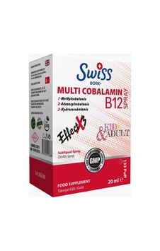 Bork Multi Cobalamin B12 Sprey 20 Ml Hızlı Emilim, 3 Aktif B12 Formu İle Enerji Ve Kan Desteği Bork Multi Cobalamin B12 Sprey 20 Ml Hızlı Emilim, 3 Aktif B12 Formu İle Enerji Ve Kan Desteği