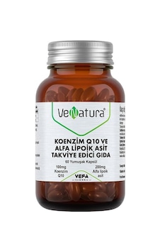 Venatura Koenzim Q10 Ve Alfa Lipoik Asit 60 Yumuşak Kapsül Venatura Koenzim Q10 Ve Alfa Lipoik Asit 60 Yumuşak Kapsül