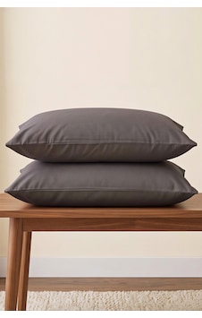 Füme Ranforce %100 Pamuklu 2'li Yastık Kılıfı 50x70 Cm Füme Ranforce %100 Pamuklu 2'li Yastık Kılıfı 50x70 Cm