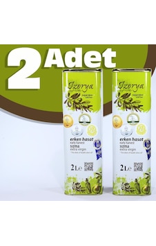 Iz Olives Erken Hasat Zeytinyağı Soğuk Sıkma 2 x 2 L