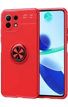Xiaomi Mi 11 Lite Kılıf Zore Ravel Silikon Kapak Kırmızı Xiaomi Mi 11 Lite Kılıf Zore Ravel Silikon Kapak Kırmızı