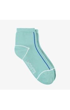 Lacoste Ankle Length Cotton Sport Socks Örme Logo Tekli Bilek Boyu Çorap Unisex Yeşil