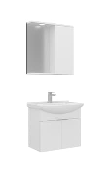 Orka Banyo Dolabı Purus 65 Cm Asma Banyo Dolabı Takımı Spot Aynalı Beyaz Orka Banyo Dolabı Purus 65 Cm Asma Banyo Dolabı Takımı Spot Aynalı Beyaz