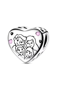 Canım Ailem Boncuk Charm Gümüş Canım Ailem Boncuk Charm Gümüş