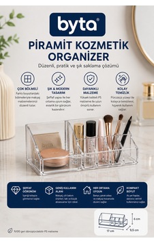 Şeffaf Piramit Kozmetik Organizer Çok Bölmeli Makyaj Malzemesi Düzenleyici Ve Masaüstü Organizer Şeffaf Şeffaf Piramit Kozmetik Organizer Çok Bölmeli Makyaj Malzemesi Düzenleyici Ve Masaüstü Organizer Şeffaf