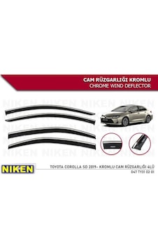 Toyota Corolla Sd 2019 Kromlu Cam Rüzgarlığı 4'lü