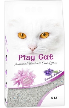 Pisy Cat Lavanta Kokulu Tozsuz Topaklaşan İnce Bentonit Kedi Kumu 5 L Pisy Cat Lavanta Kokulu Tozsuz Topaklaşan İnce Bentonit Kedi Kumu 5 L