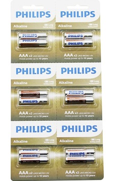 Phılıps Alkaline İnce - Aaa - 1.5v Pil 12pcs 2li X 6 5570