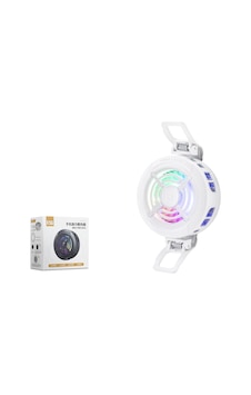 Klipsli Telefon Soğutucu Fan Rgb Beyaz K56 Klipsli Telefon Soğutucu Fan Rgb Beyaz K56