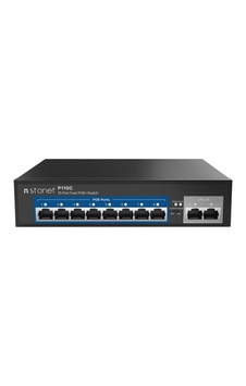 Stonet 8 Port P110c 10/100 Poe 100w + 2 Port Uplınk Stonet 8 Port P110c 10/100 Poe 100w + 2 Port Uplınk