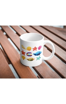 Denizkabuğu Baskılı Kupa Bardak Hediyelik Çay Kahve Kupası Coffee Mug 6998 Denizkabuğu Baskılı Kupa Bardak Hediyelik Çay Kahve Kupası Coffee Mug 6998