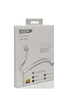 Kulaklık Mikrofonlu Escomgold Esc-760 Beyaz Standart