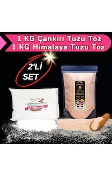 Hanzade Bitkisel Çankırı Tuzu 1 KG + Himalaya Tuzu 1 KG Hanzade Bitkisel Çankırı Tuzu 1 KG + Himalaya Tuzu 1 KG