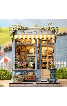 Yasemin Çiçek Evi Book Nook Dıy Kit Ahşap Minyatür Kitap Köşesi Dekoru, Led Işıklı Kendin Yap Hobi Seti Yasemin Çiçek Evi Book Nook Dıy Kit Ahşap Minyatür Kitap Köşesi Dekoru, Led Işıklı Kendin Yap Hobi Seti