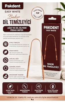 Pakdent Easywhite Bakır Dil Temizleyici Pakdent Easywhite Bakır Dil Temizleyici
