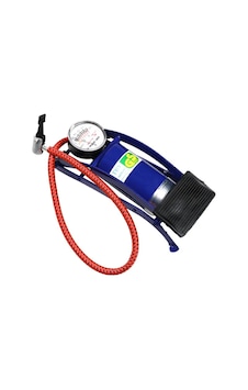 İnce Piston Araç Lastik Şişirme Göstergeli Ayak Pompası Pop İnce Piston Araç Lastik Şişirme Göstergeli Ayak Pompası Pop