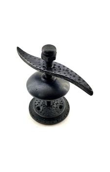Antika Tarz Dekoratif Pirinç Pervane Panjur Eri - 110x110 Mm, Oksit Antika Tarz Dekoratif Pirinç Pervane Panjur Eri - 110x110 Mm, Oksit