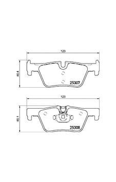 Fren Balatasi Arka Bmw F20-30 2530701 Fren Balatasi Arka Bmw F20-30 2530701