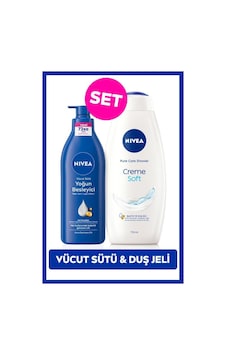 Creme Soft Kremsi Dokunuş Duş Jeli 750ml Ve Besleyici Vücut Sütü 400ml, Nemlendirici, Kuru Cilt Creme Soft Kremsi Dokunuş Duş Jeli 750ml Ve Besleyici Vücut Sütü 400ml, Nemlendirici, Kuru Cilt