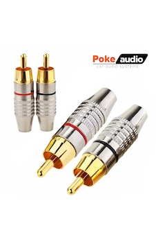 Erkek Rca Tos Fiş Metal Gold 2 Adet Pk-6782 Male-male Erkek Rca Tos Fiş Metal Gold 2 Adet Pk-6782 Male-male