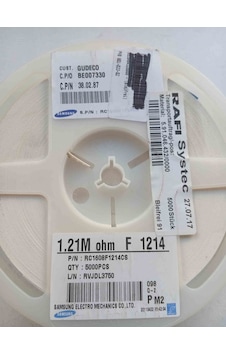 Rc1608f1214cs 1.21m 603 Samsung Uyumlu Direnç 500 Adet Rc1608f1214cs 1.21m 603 Samsung Uyumlu Direnç 500 Adet