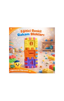 Eğitici Renkli Rakam Blokları