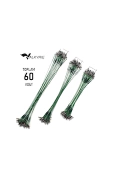 Valkyrie 60 Adet Çelik Fishing Leader Seti Paslanmaz Çelik Olta Halatı Lider Teli 3 Boy Karışık Genel Valkyrie 60 Adet Çelik Fishing Leader Seti Paslanmaz Çelik Olta Halatı Lider Teli 3 Boy Karışık Genel