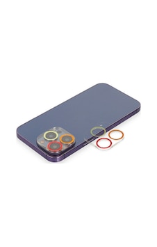 Apple iPhone Uyumlu, 12 Pro Max Renkli Kamera Lens Koruma Cam - Turuncu-kırmızı Apple iPhone Uyumlu, 12 Pro Max Renkli Kamera Lens Koruma Cam - Turuncu-kırmızı