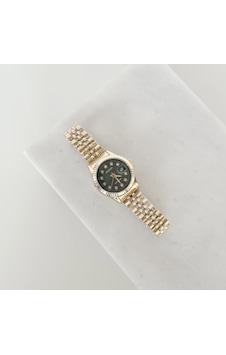Lissa Gold Saat Yeşil Çok Renkli Lissa Gold Saat Yeşil Çok Renkli