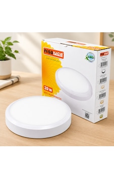 20w Led Sıva Üstü Yuvarlak Armatür 6500k 1800lm Beyaz Metal Altın 20w Led Sıva Üstü Yuvarlak Armatür 6500k 1800lm Beyaz Metal Altın