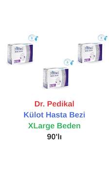 Dr. Pedical - Külot Hasta Bezi Yaşlı Yetişkin Hasta Bezi Xlarge Beden 90'lı XL Dr. Pedical - Külot Hasta Bezi Yaşlı Yetişkin Hasta Bezi Xlarge Beden 90'lı XL