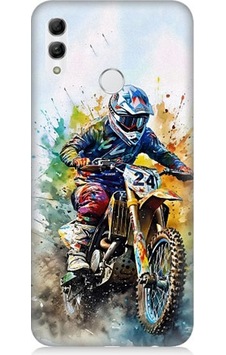 Huawei Honor 10 Lite Uyumlu Motorsikletçi Desenli Silikon Kılıf Huawei Honor 10 Lite Uyumlu Motorsikletçi Desenli Silikon Kılıf