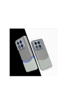 Xiaomi 14t Pro Kılıf Mıknatıslı Zore Duble Kapak Gri Xiaomi 14t Pro Kılıf Mıknatıslı Zore Duble Kapak Gri