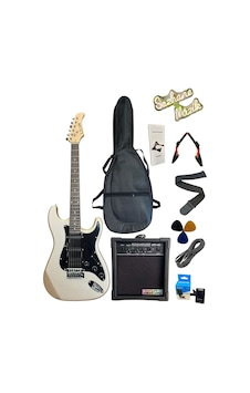 Gri Elektro Gitar Full Set-e.gitar-stand-amfi-kablo-kılıf-tuner-askı-pena Nordic Grey Gri Elektro Gitar Full Set-e.gitar-stand-amfi-kablo-kılıf-tuner-askı-pena Nordic Grey